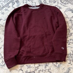 Champion Women's Maroon Crewneck Top